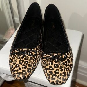 Michael Korrs Leopard Print Ballet Flats